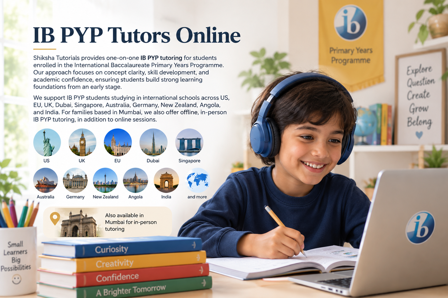 IB PYP Tutors Online - Shiksha Tutorials