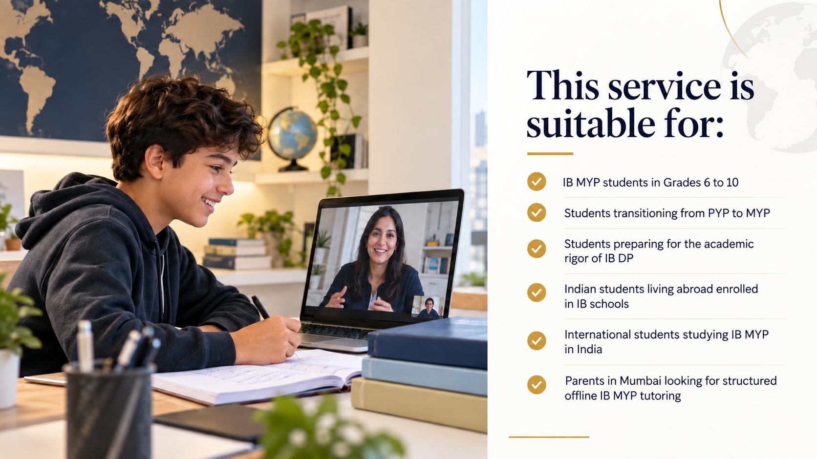 Online Tutors for IB MYP students in Grades 6 to 10